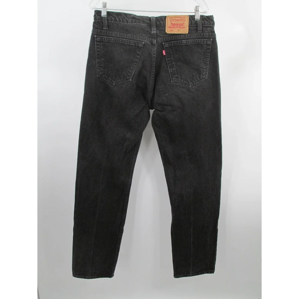 Levis 505 Bootcut Jeans Mens 32x33 Black Denim Mid Rise Cotton Cowboy Canada